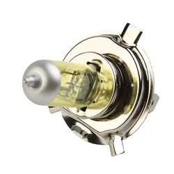 55W Halogen Headlamp Bulb Lamp Waterproof DC 12V 6A H4 Xenon Headlight Yellow Bright 1pcs Vibration Resistant New