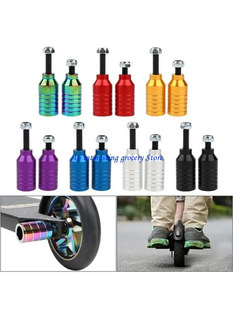 

652D 2lots Aluminum Alloys Scooters Grinds Peg Durability Scooters Hardware Peg Adult Scooters Part