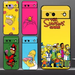 Bad Boy The Simpson Phone Case For Google Pixel 9 8 7 Pro 6 Pro 6A 5A 5 4 4A XL 5G Black Soft Fundas Cover