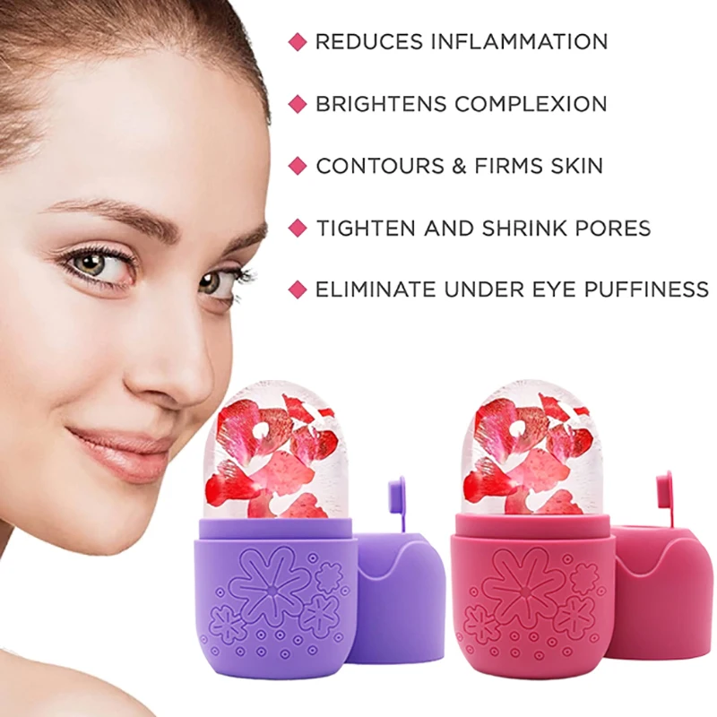 1Pcs Ice Face Roller Facial Lifting Contouring Tools Silicone Trays Ice Globe Balls Eye Face Massager Beauty Skin Care Tools