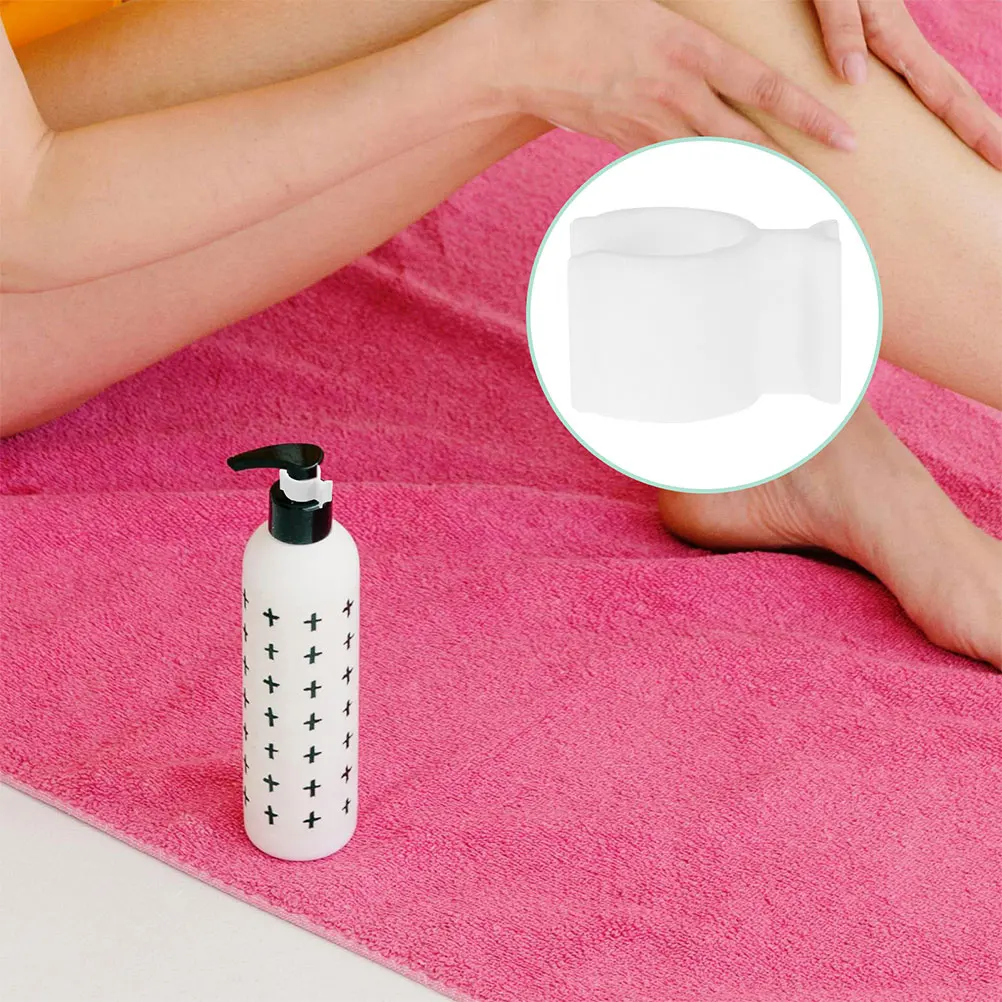 

100pcs Bottle Pump Clips White Durable Pp Sturdy Lotion Shampoo Dispenser Accessories Leakproof Easy Install Travel