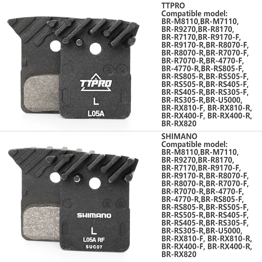 TTPRO SP-L05A Disc Brake Pads Metal Pad Mountain Road Bike for M8110 M7110 R9170 R8070 R7070 Original Bicycle Parts