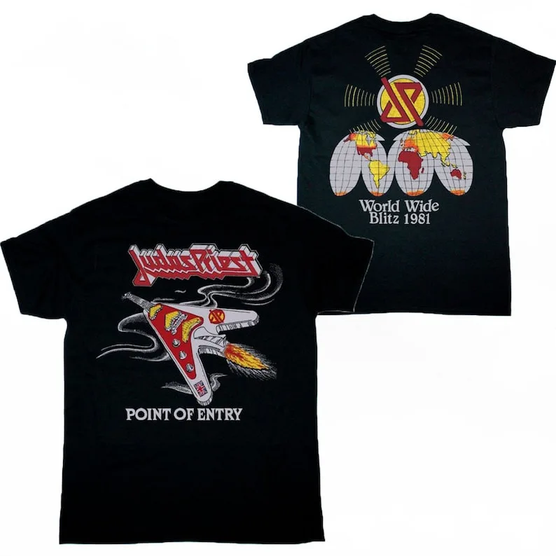 Judas Priest Point Of Entry Tour T-shirt, Judas Priest Shirt