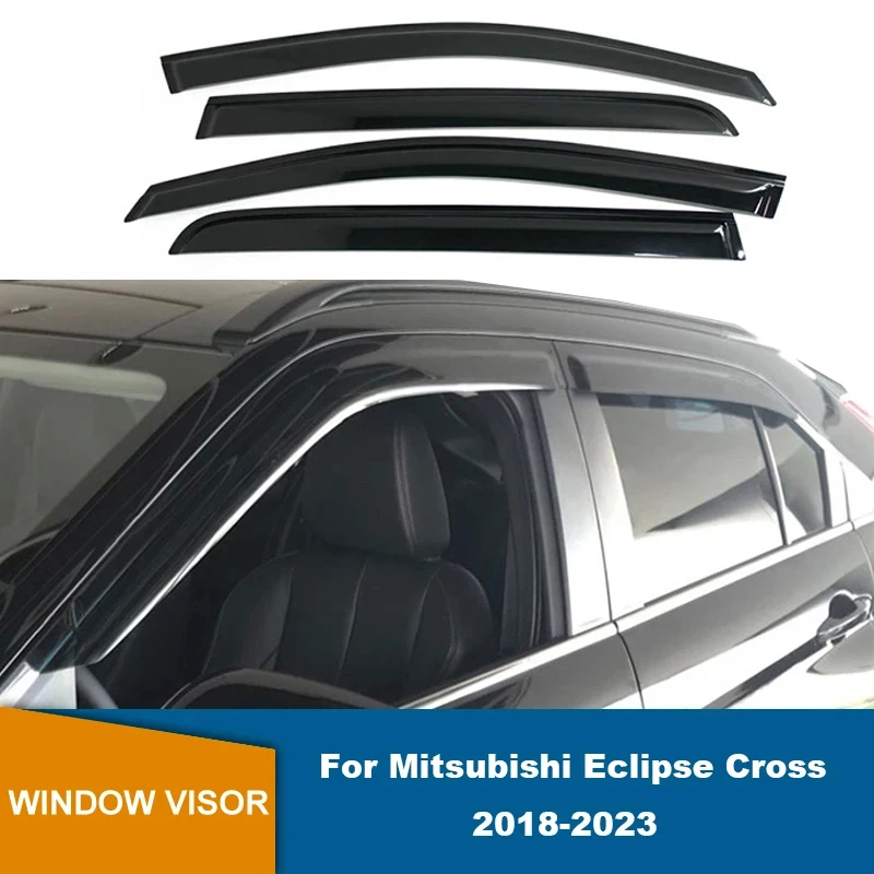 

Car Window Deflector For Mitsubishi Eclipse Cross 2018 2019 2020 2021 2022 2023 Window Visor Awning Shelter Shade Sun Rain Guard