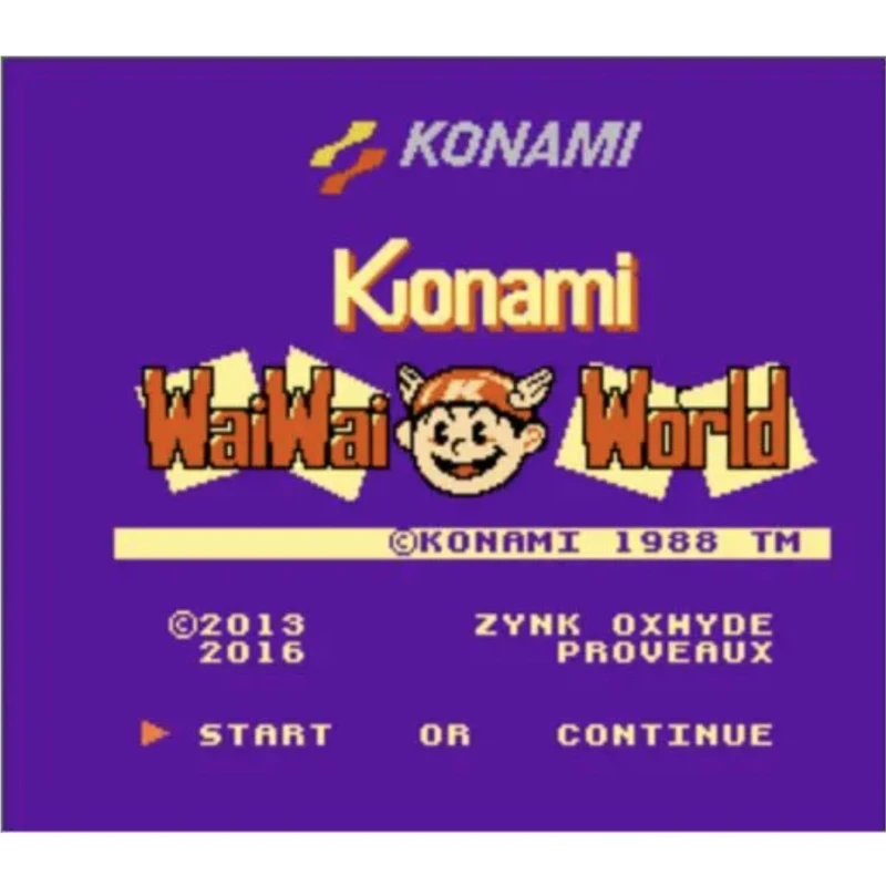 Wai Wai World English Game Cartridge for NES Console 72Pins Video Game Card