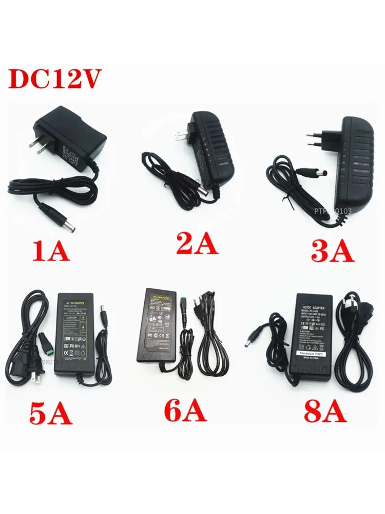 DC 5V 12V 24V Lighting Transformer AC 110V 220V Switching Power Supply 1A 2A 3A 5A 6A 8A 10A LED Power Adapter For CCTV LED Lamp