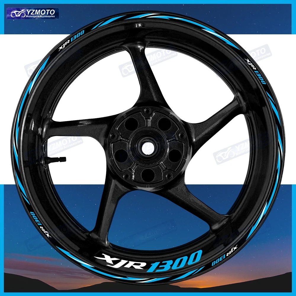 

For XJR1300 Motorcycle Accessories 17 Inch Front Rear Wheel Stripe Sticker Decal Decorative Reflective Waterproof Rim Stickers