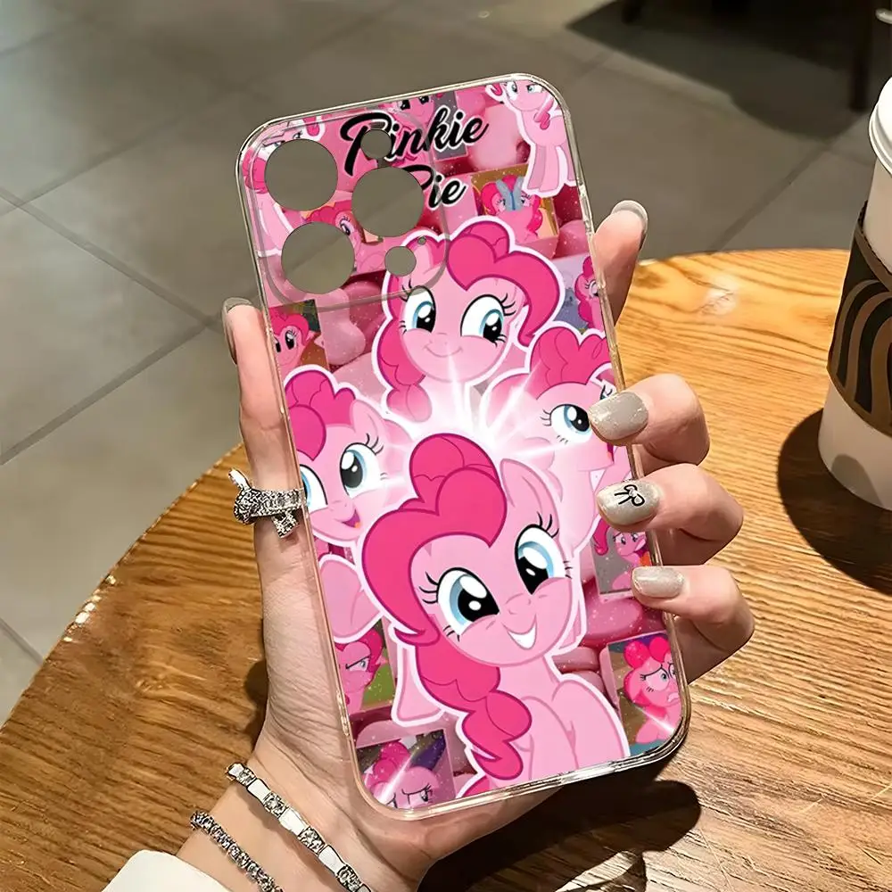 My Cartoon Little P-Pony Phone Case for iphone 15 Pro Max 14 Plus 11 12 Mini 13 Pro 7 8 X XR XS SE Transparent Back Cover