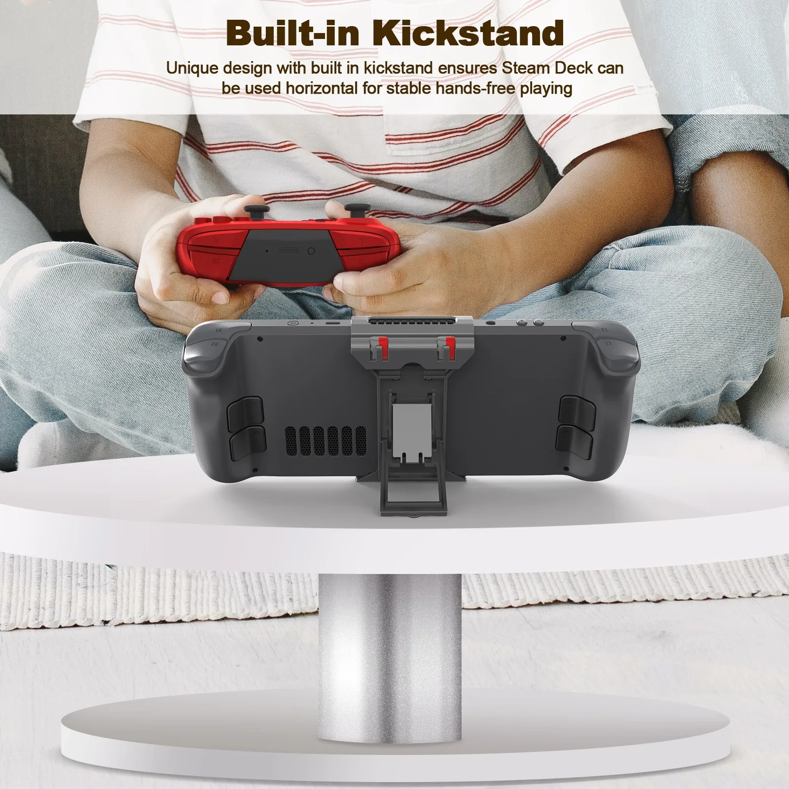 For Steam Deck Portable Desktop Bracket Wall Mounted Storage Bracket Can Store TF Memory Card Easy To Use Practical And Durable