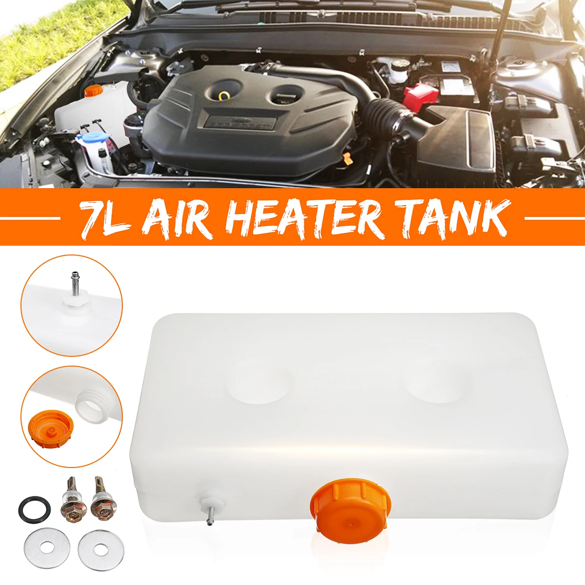 7L Plastic Fuel Oil Gasoline Tank for Air Diesel Parking Heater