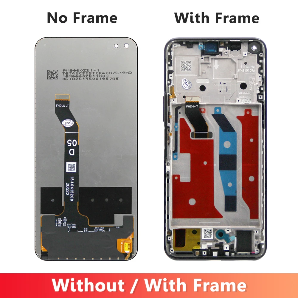 Display For Honor 50 Lite Replacement with Frame, LCD For Honor 50Lite NTN-L22L NTN-LX1 Touch Screen Digitizer Assembly