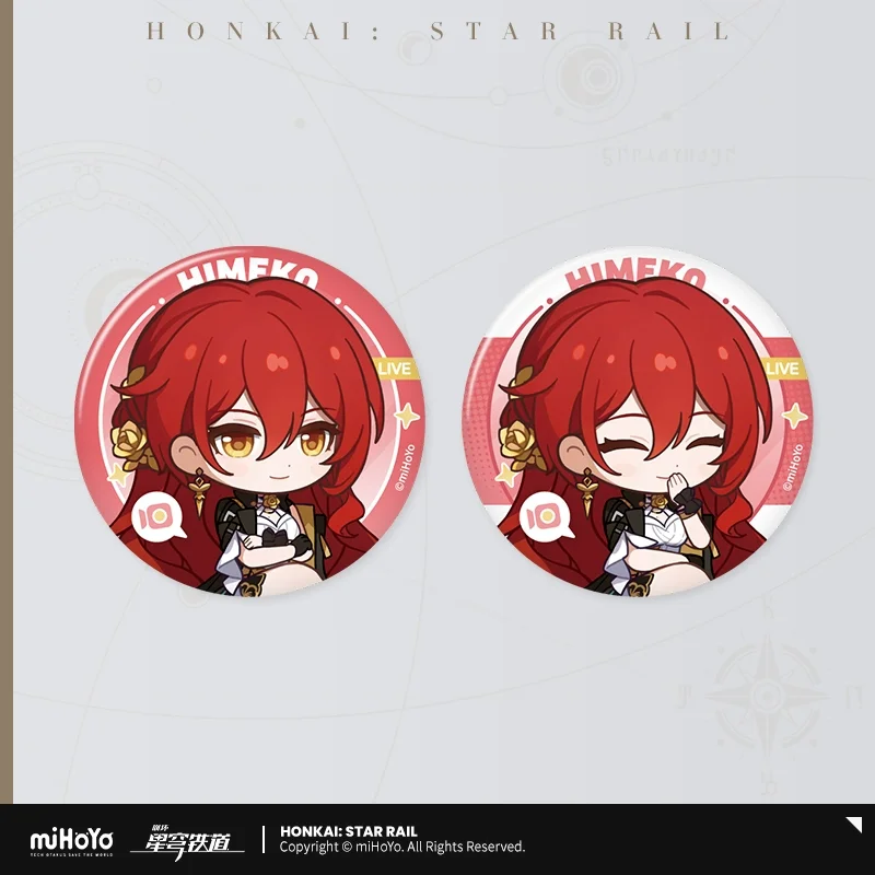 Sunsyea Honkai Star Rail Officiële Merch miHoYo Originele Authentieke JMDHKS Serie Badge Set Dan Heng Blade Sunday Aventurine
