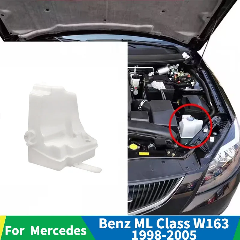 

For Mercedes Benz ML Class W163 1998-2005 Windshield Washer Fluid Reservoir Tank Spray Kettle Expansion Kettle Tuning 1638690820