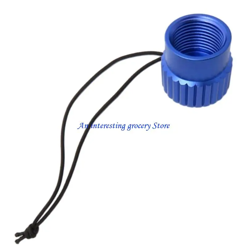 652D Diving DIN Valves Regulator Dust Plug Caps Attached with Rope Threaded Din Scubas Valves Dust Plug Protector