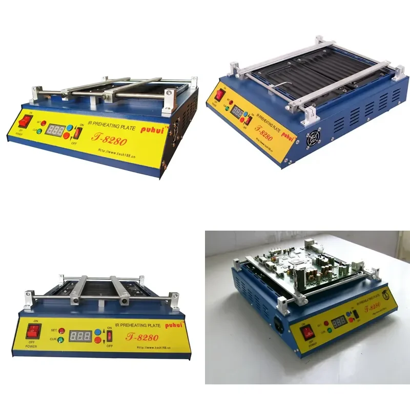 Puhui T-8280 SMD Motherboard Preheating Plate for PCB LED Repair Heat up with 280*270 mm Preheater Size