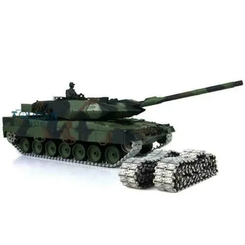 1/16 HENG LONG 7.0 Leopard2A6 RC Tank 3889 360 Turret Barrel Recoil Metal Idler RC Panzer Toys for Boys TH17590-SMT4