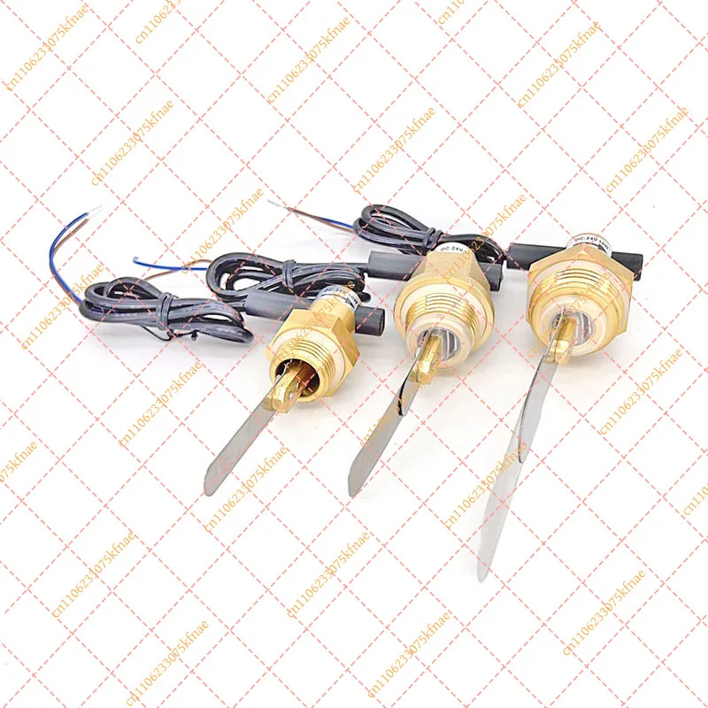 All Copper Target Flow Switch - 1 Inch (4/6-point) Brass Water Flow Sensor with Inductive Signal for Water Heater & Pump Control