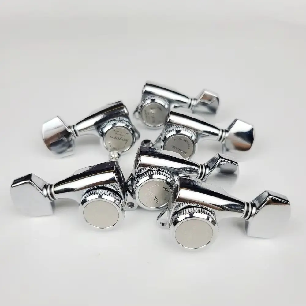 6PCS/Set Chrome Guitar Locking Tuners Lock String Silver/Gold/Black Guitar Tuning Pegs Electric Guitar Machine Heads Tuners