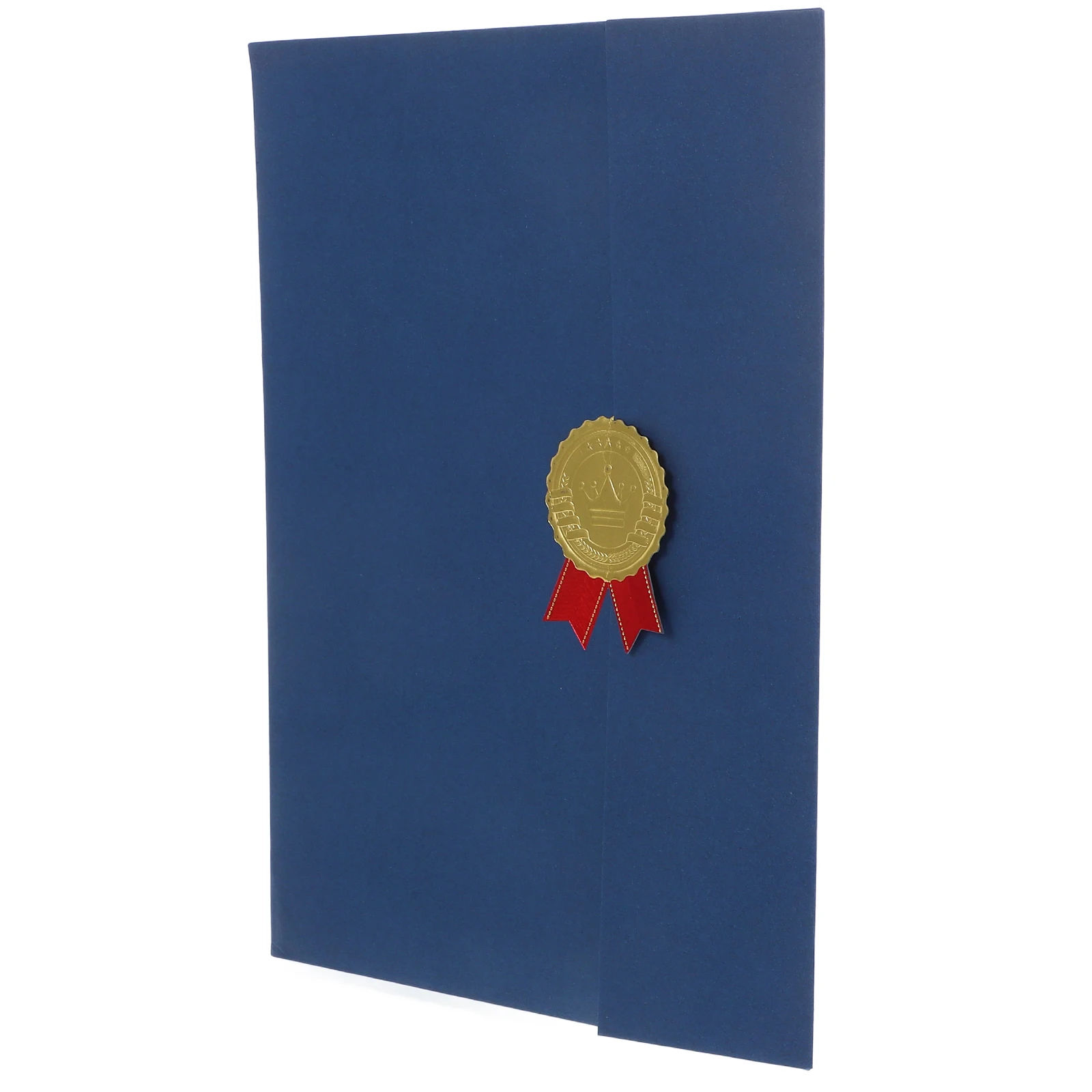 

Certificate Folder Cover Holder Diploma Graduation Award File Protector Padded Elegant Fold Design Black Blue