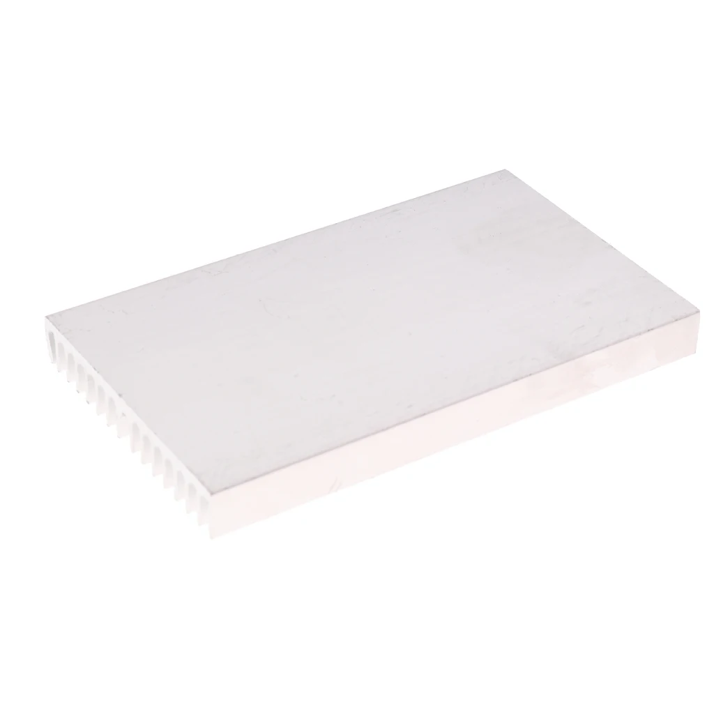 실버 톤 알루미늄 쿨러 라디에이터 LED 방열판 방열판 100x60x10mm