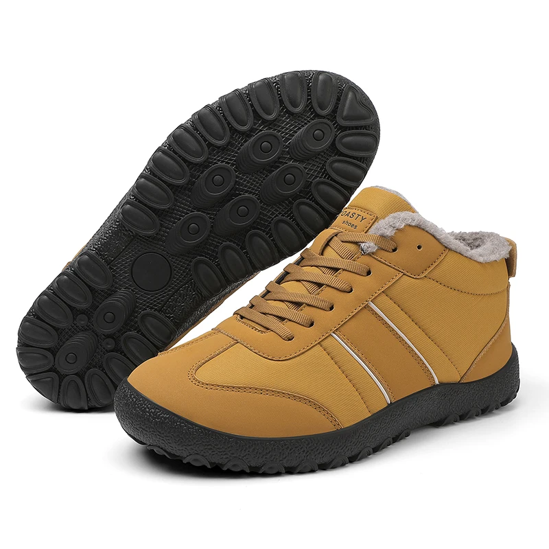 Men Boots 2026 New Winter Slippers Warm Men Shoes Waterproof Non-Slip Plush Sneakers Male Tenis Shoes Boots Men Sneakers Winter