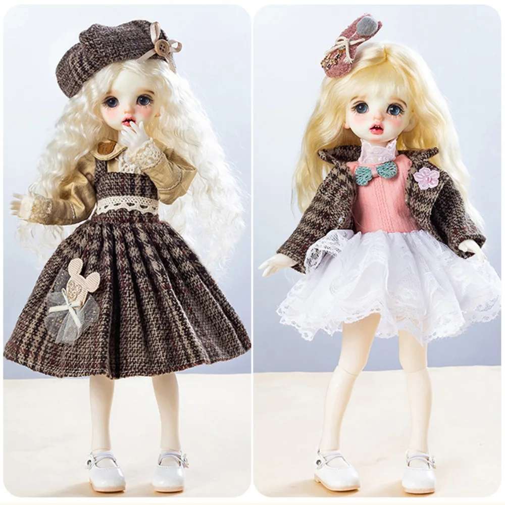 Mode 30 cm Puppe im Kostüm Tuch süße süße 30 cm Puppe Kleid Set bunte Accessoires 30 cm Puppe Kleid Kleidung Bjd Puppe