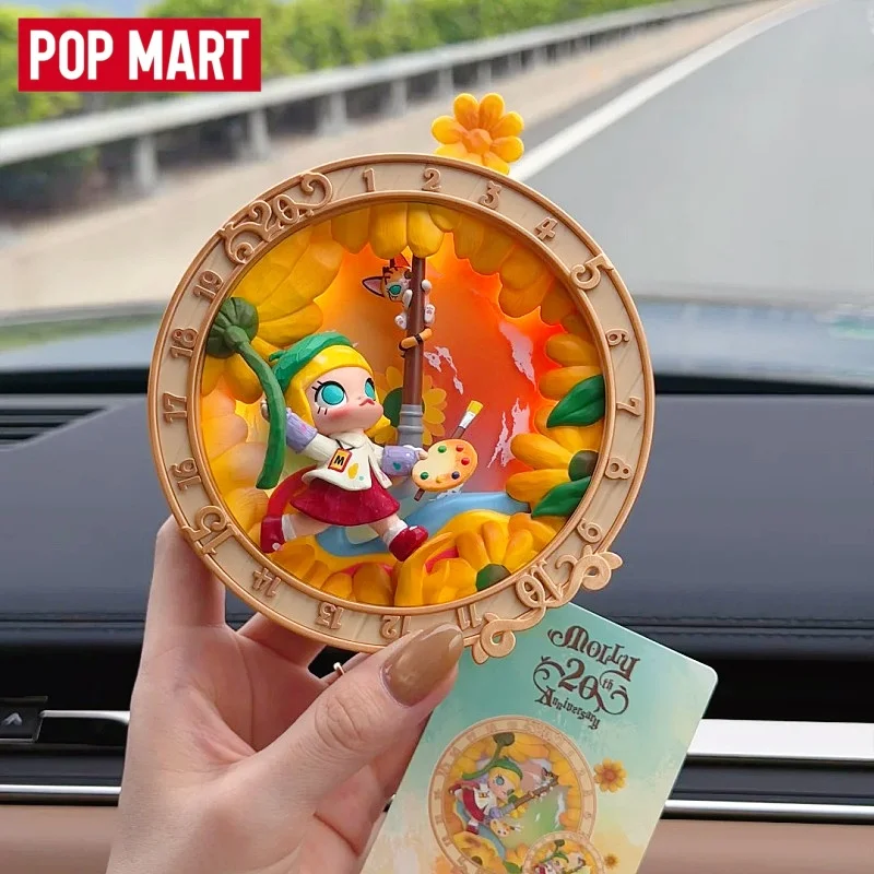 

POP MART Molly 20Th Anniversary Time Rotation Series Blind Box Collectible Figure Toy Desktop Decoration Mystery Box Gift