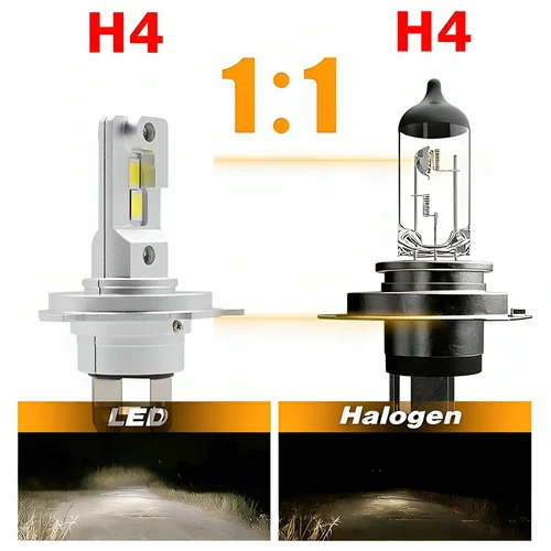 Imagen 2 del producto 2 uds 200W 20000lm HB3 H4 faros LED 3000K 6000K M1P H11 H8 9005 9006 hb3 hb4 H3 bombilla de faro LED para coche H4