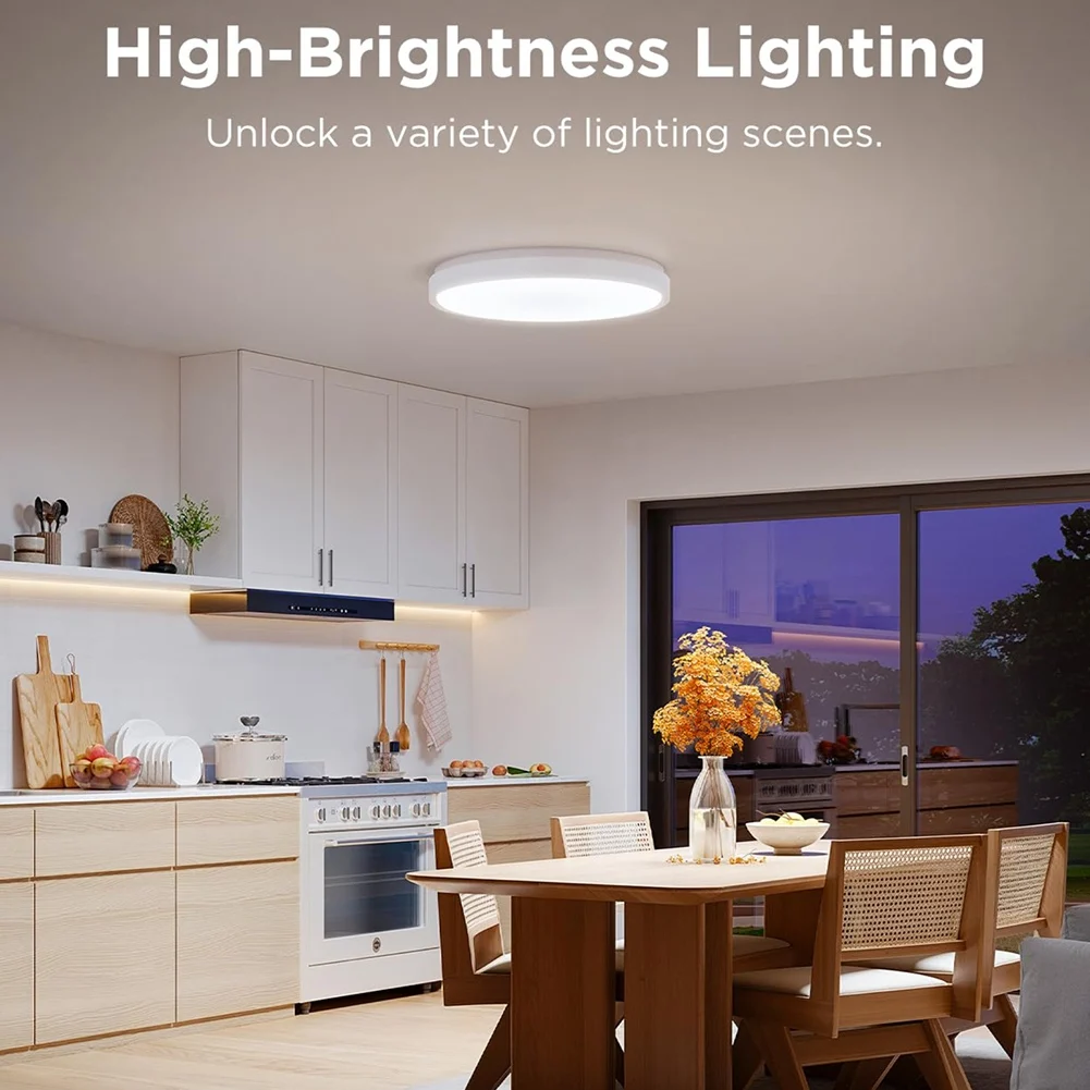 

GYTB-Flush Mount Light Fixture, RGB LED Ceiling Light Fixture Works With Matter For Bedroom, Living Room EU