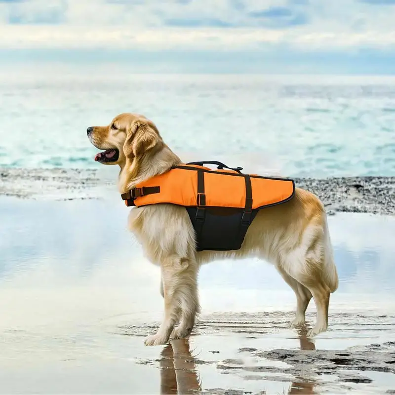 

Dog Life Vest For Swimming Pet Swim Safety Vest Puppy Buoyancy Suit For Water Sports Boating Pet Swimming Safety Floating