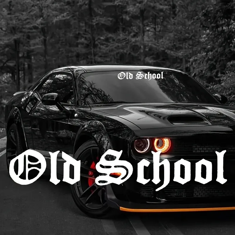 Vinyl Decal Old school Car Sticker Waterproof Car Styling Decor on Motorcyle Truck Bumper Rear Window Y484