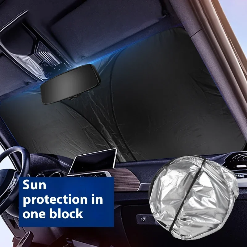 

Автомобильный солнцезащитный козырек с УФ-отражателем, лобовое стекло, передний солнцезащитный козырек, складной летний защитный зонтик, теплоизоляция для автомобильного сиденья