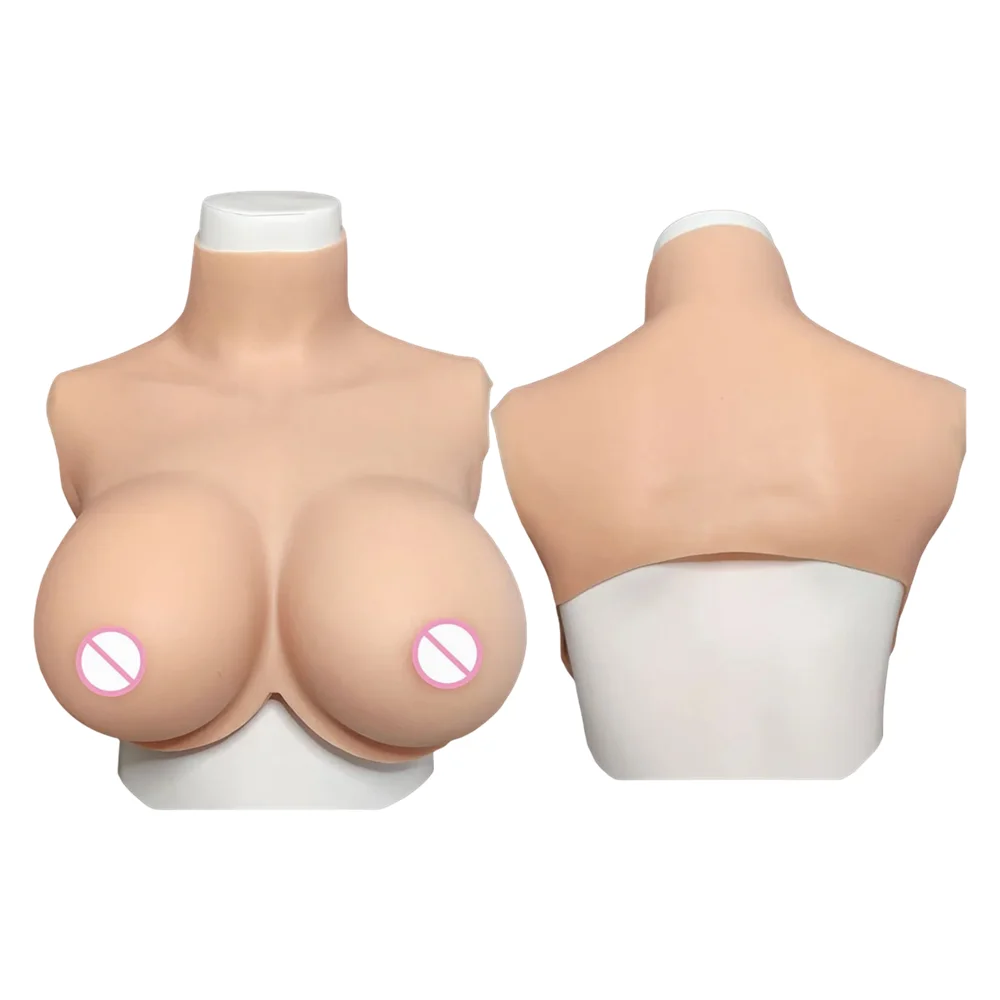 

Artificial Huge Fake Boobs Tits Silicone Breast Forms Bodysuit For Shemale Crossdresser Drag Queen Transgender Sissy