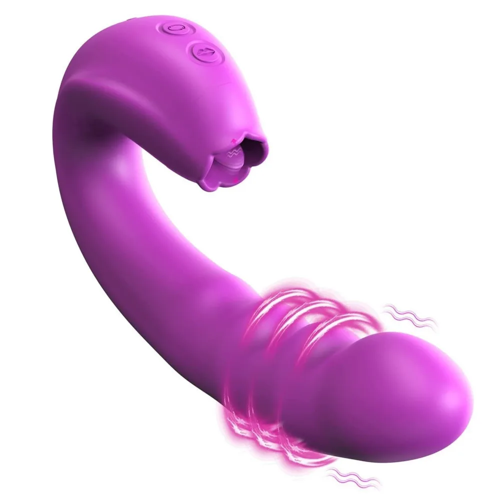 

Female Pussy Clitoral Tongue Licking Nipples Stimulation Oral Sex Toy Rotation Anal Vibrator For Women One Unit