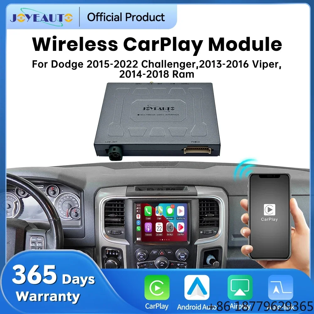 Wireless CarPlay Android Auto Retrofit Decoder Mirroring Pickup & SUV Fitment 2013-2022