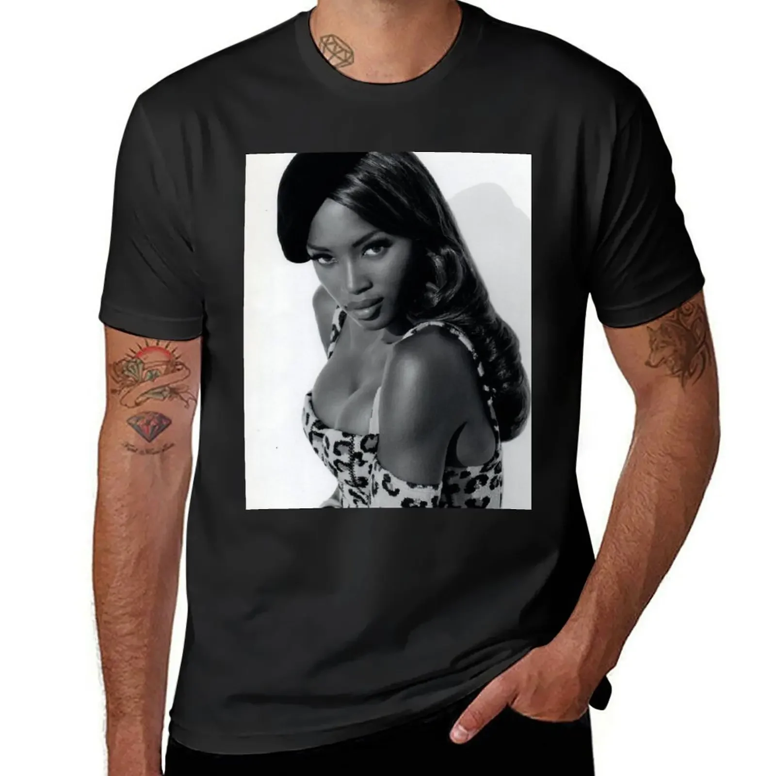 Naomi Campbell : Herb Ritts I T-Shirt blanks man clothes graphic tee shirt sports fans plain t shirts men