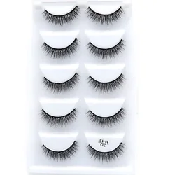 Wholesale 50/100 Boxes 3D Mink Eyelashes Natural Thick False Eye Lashes Mink Lashes Soft Fake Eyelash Wispy Makeup Cilios H13