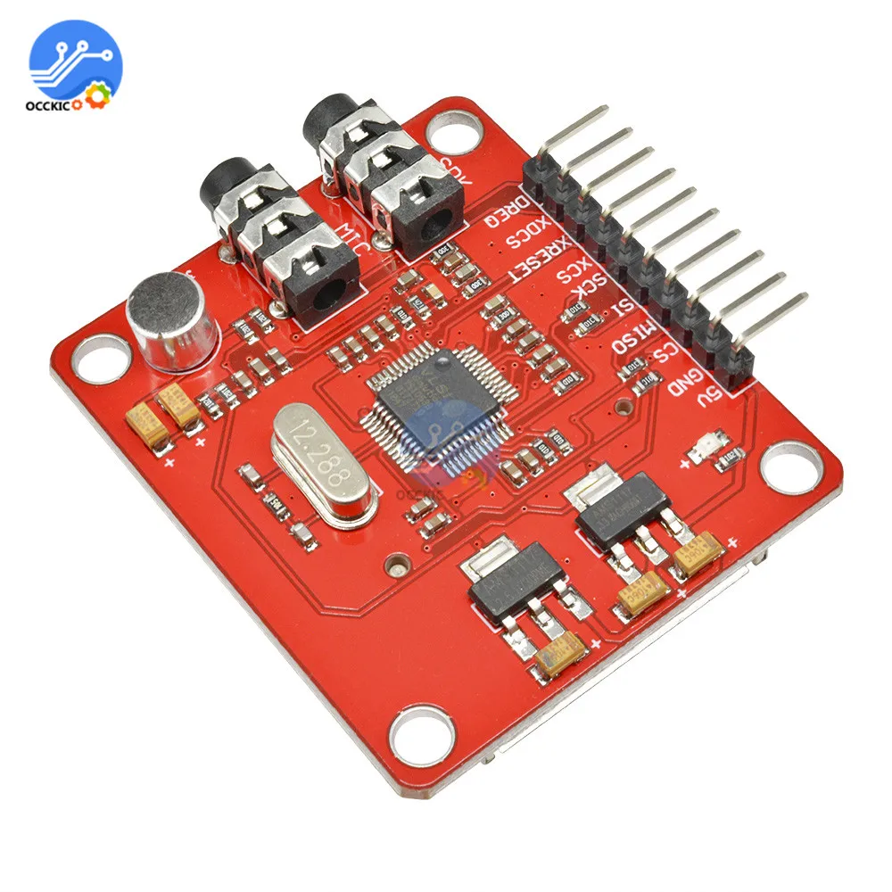 VS1053 MP3 Module  Breakout Board With Card Slot VS1053B Ogg Real-time Recording MP3 Player Shield Record for Arduino