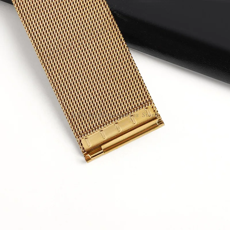 Ultra Thin Stainless Steel Strap Milanese Watchband Sport Replacement Bracelet Universal Men Women Wristbelt Band 18mm 20mm 22mm image 3