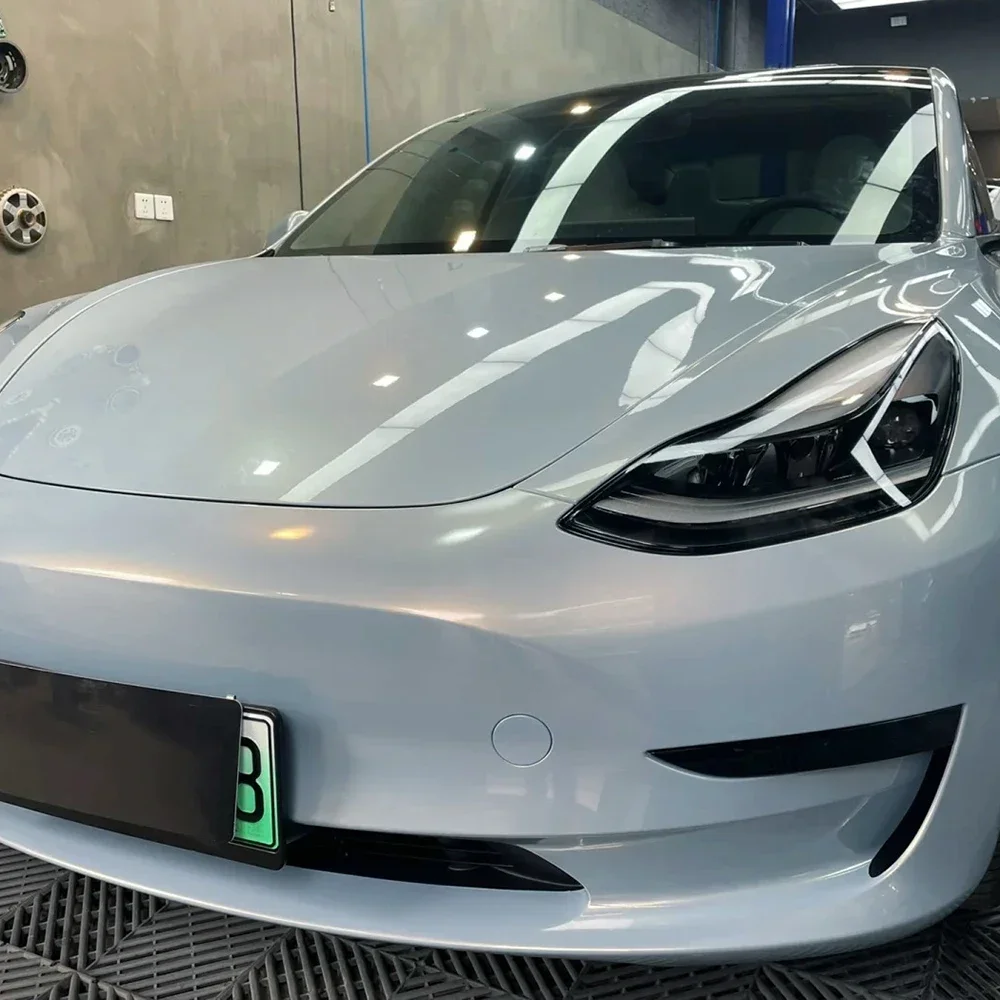 

Car Vinyl Wrapping Decal Film PET Shark Blue Color Change Film Waterproof PVC Self-Adhesive Decoration Sticker Cover Air Release