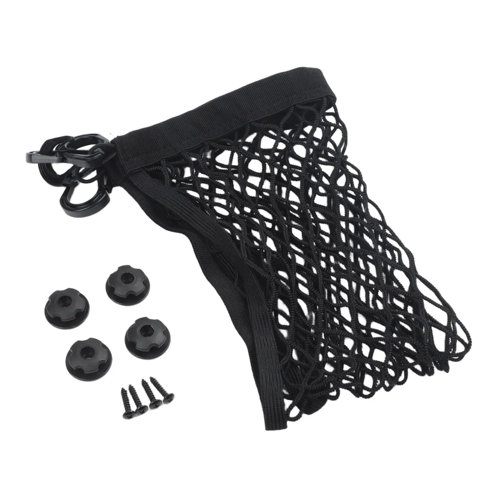 Car Boot Organizer Net 60x40cm with Four Elastic Hooks for Secure Cargo Management in Vehicles for Travel and Daily Activities