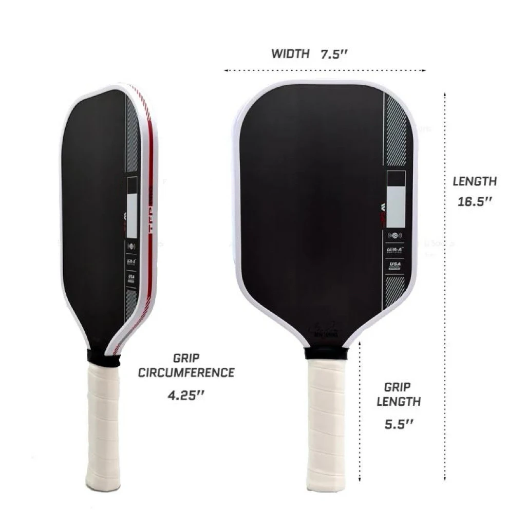 مجداف كرة البيسبول من ألياف الكربون BEN JOHNS PERSEUS PRO IV T700، سطح محكم، قلب قرص العسل PP 16 مم، طاقة متوازنة وتحكم