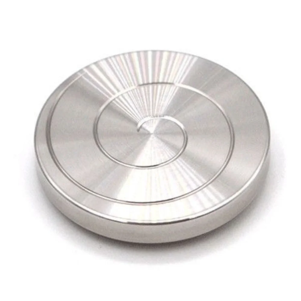 Ronde Fidget Spinner Speelgoed Stille Lager Verlichten Vermoeidheid Desktop Spinner Speelgoed Roestvrij Staal Metalen Vingertop Gyro Volwassen