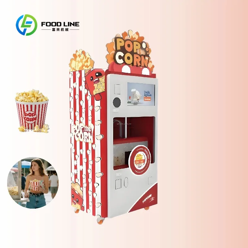 Popcorn Vending Machine Fully Automatic Perfect for High Traffic Areas Ready for Business