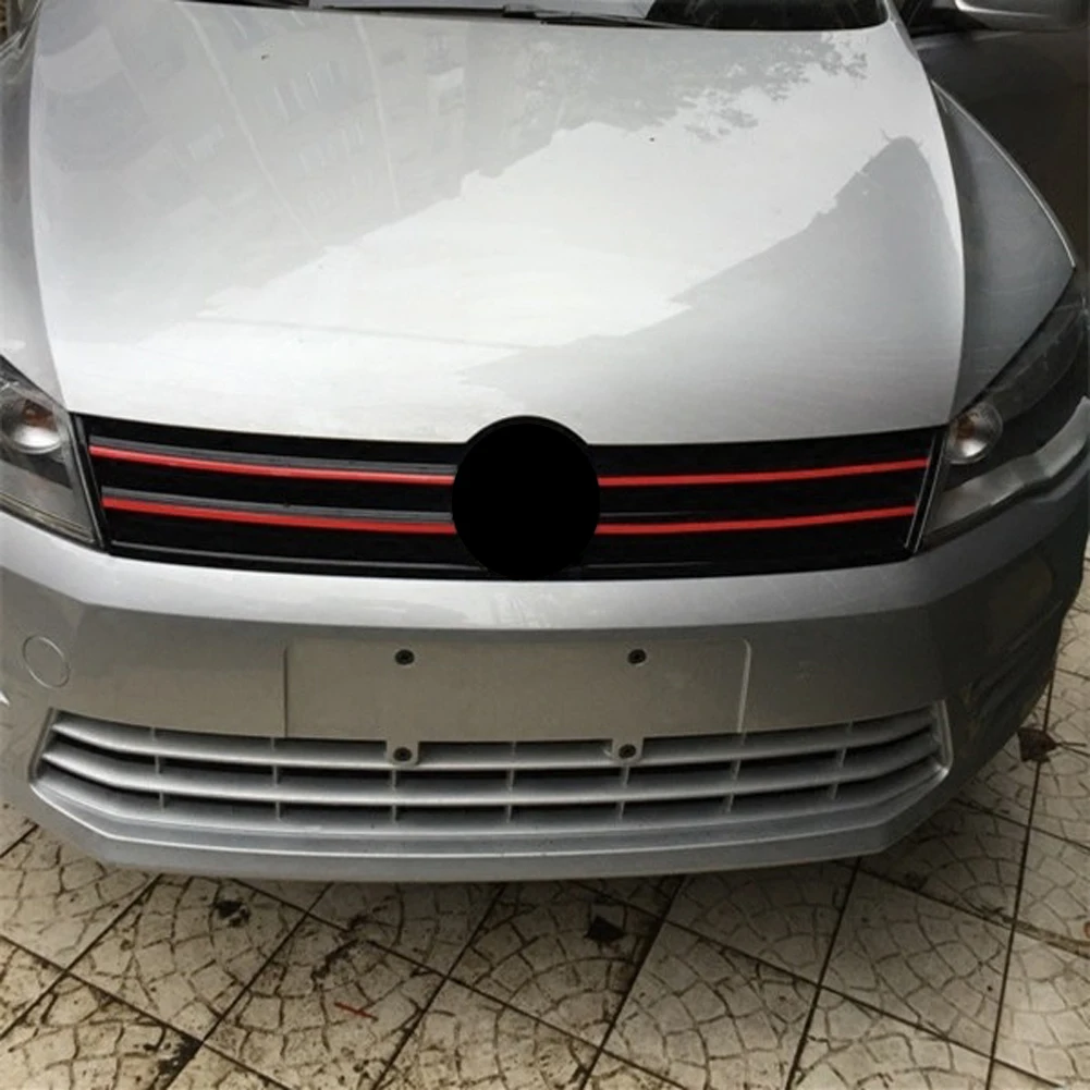 Car Strip Sticker Reflective Stickers Front Hood Grille Decals Car Styling Fit for VW Golf 6 7 Tiguan Auto Styling Decoration