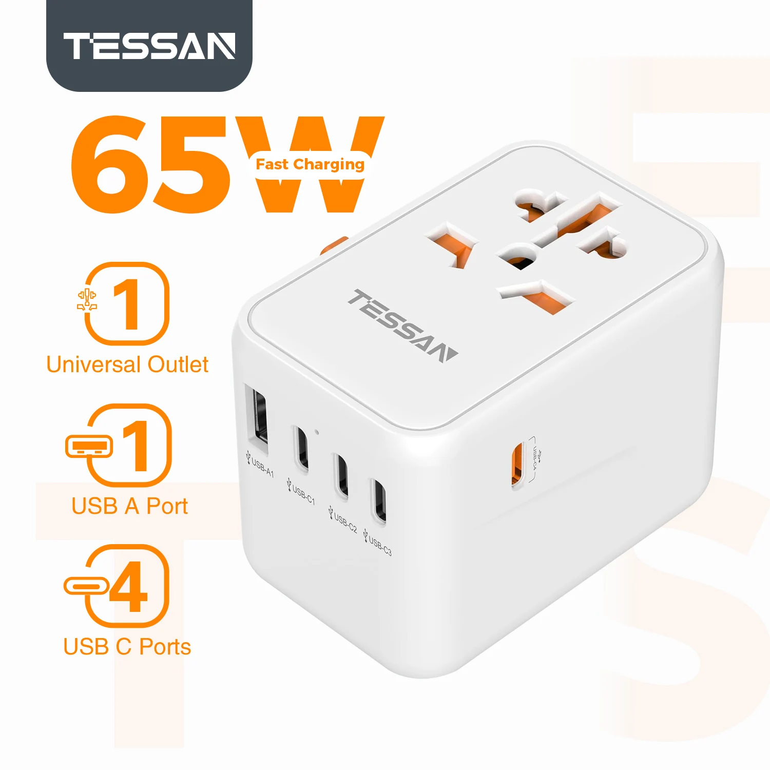 Tessan 65W Travel A…
