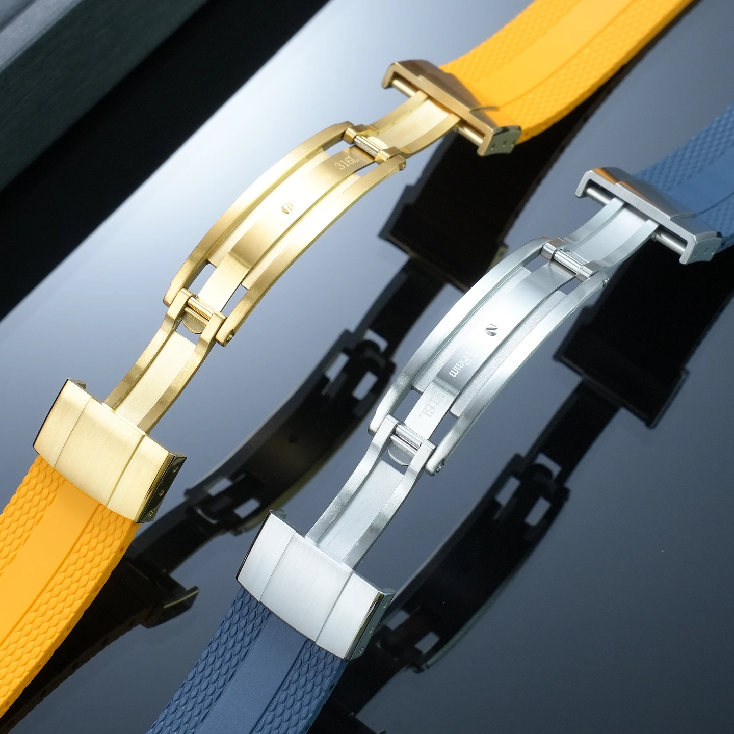 For Rolex, Daytona, Omega, and Cartier: New CTS convex folding clasp in 316L stainless steel with micro-adjustment