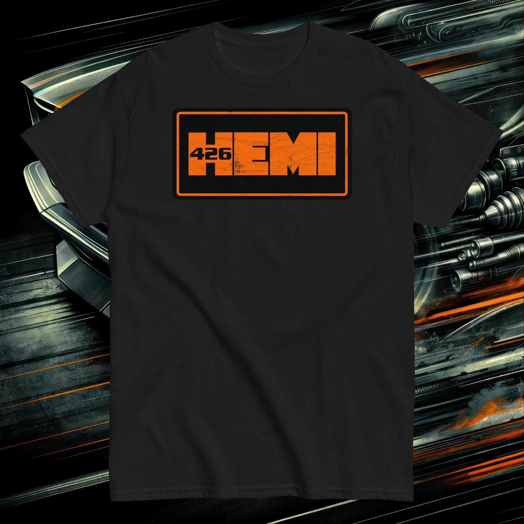 426 Hemi V8 Engine Distressed Classic T Shirt