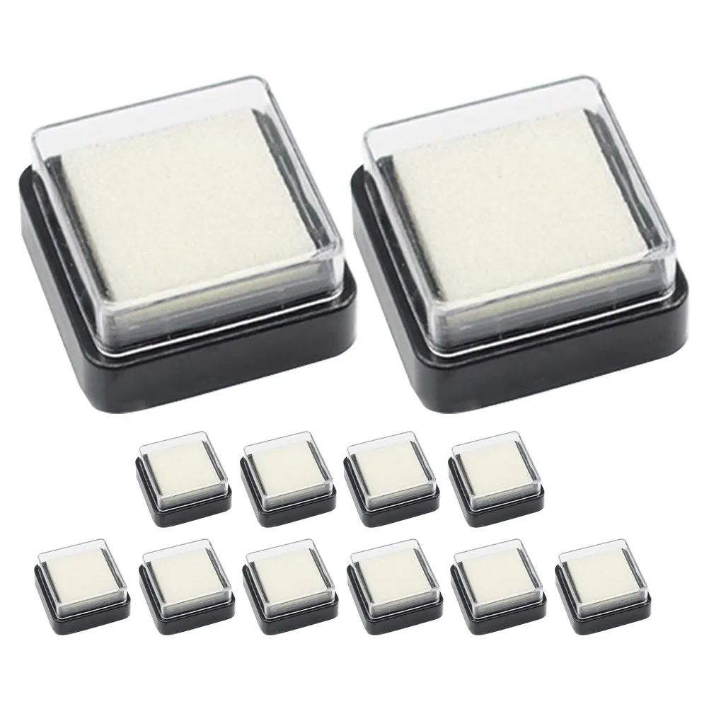 

Набор из 12 портативных моющихся чернильных подушечек для творчества, штампов, офиса, класса, отпечатков пальцев и художественных работ