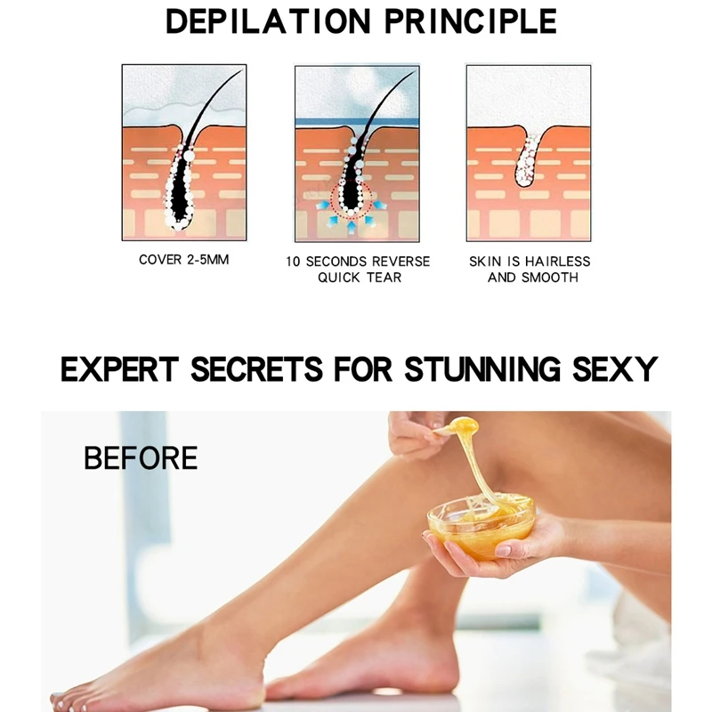 Wax Machine Beauty Hair Removal Constant Temperature Hot Wax Pot Depilatory Quick Heater for Home EU Plug